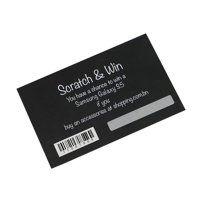 Printing Discount Scratch Gift Lottery Card view 2