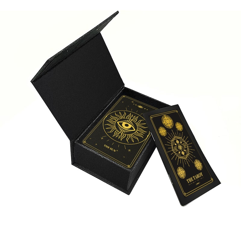 Printing Gold Foil Black Tarot Cards view 3