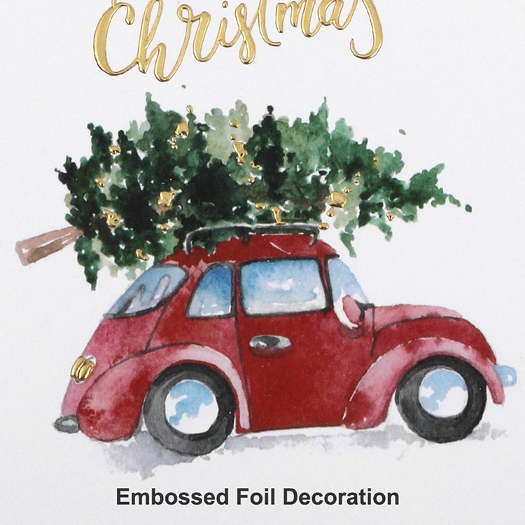 Printing Gold Foil Christmas Greeting Cards view 4