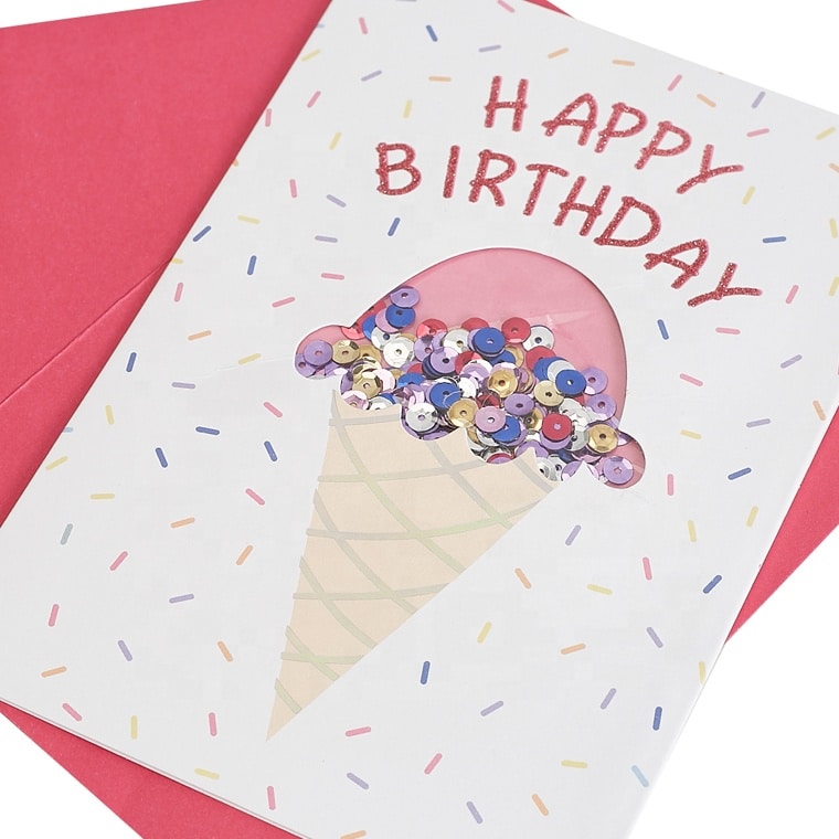 Printing Ice Cream Shaker Birthday Cards view 3