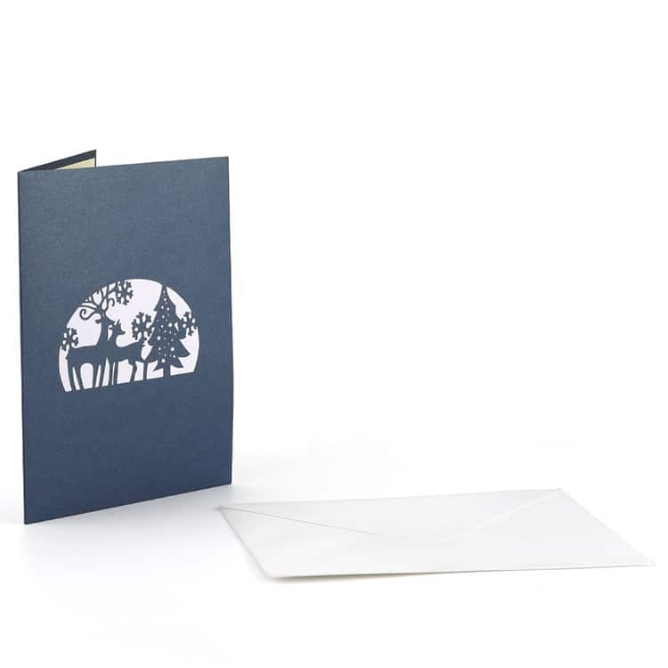 Printing Laser Cut Holiday 3D Pop Up Greeting Card view 2