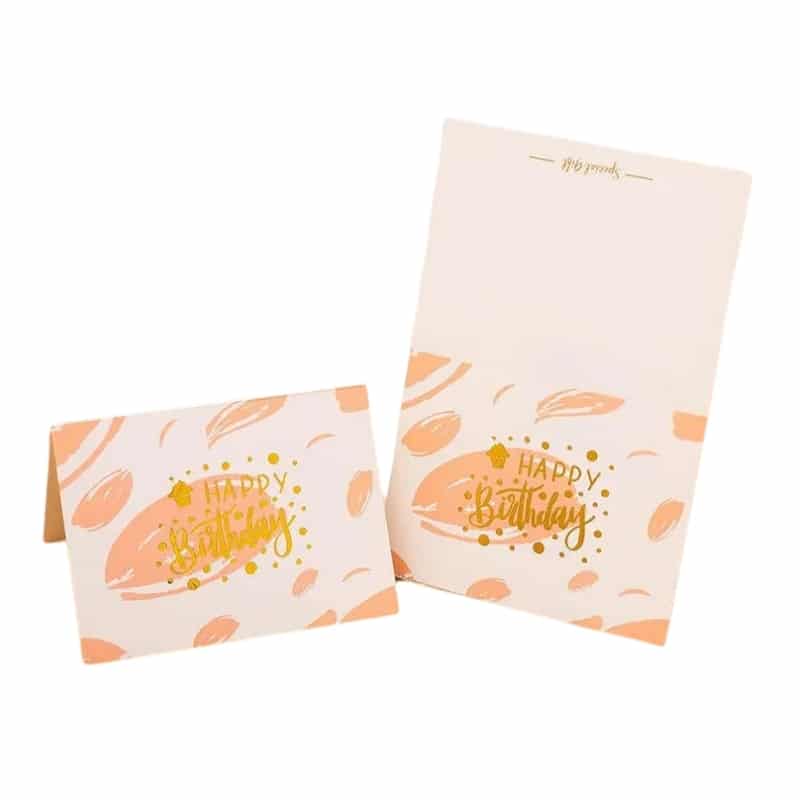 Printing hot gold birthday cards — custom card printing
