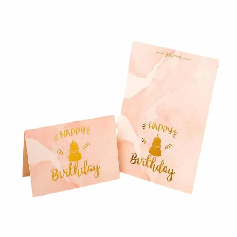 Printing hot gold birthday cards view 3