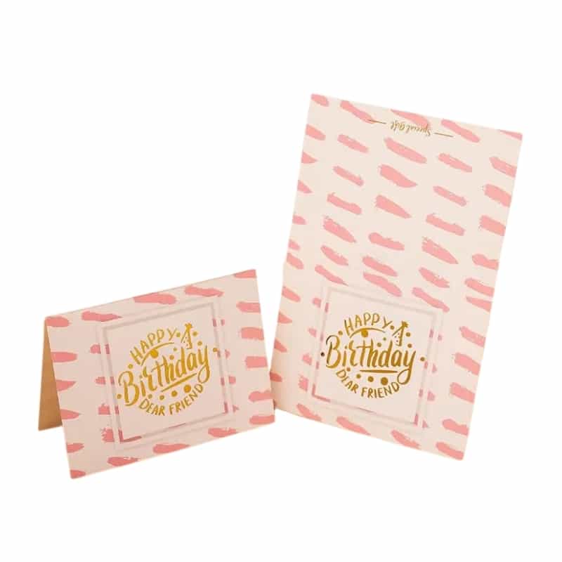 Printing hot gold birthday cards view 4