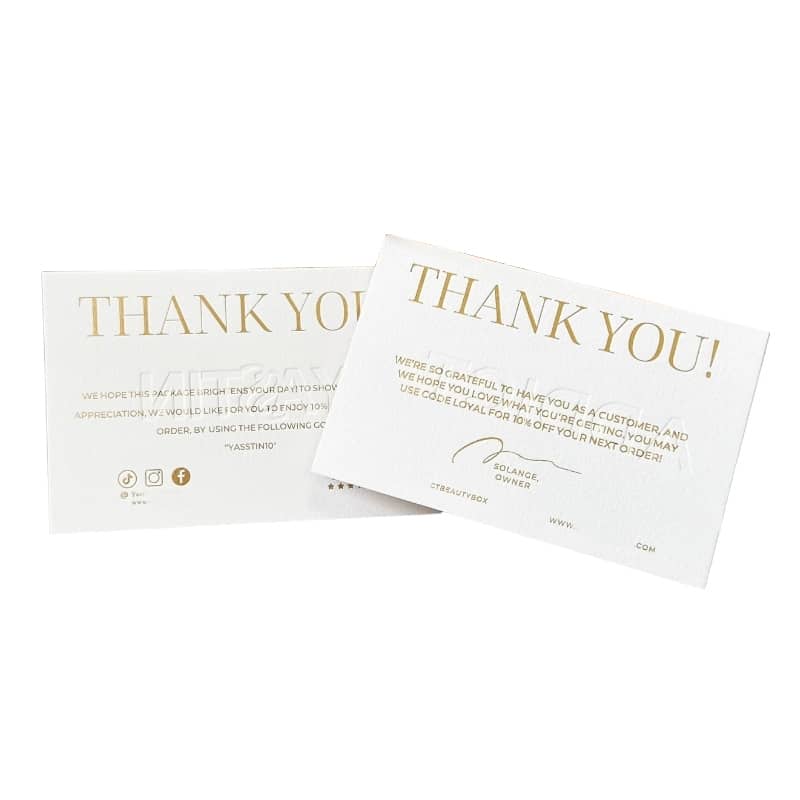 Professional business embossing card — custom card printing