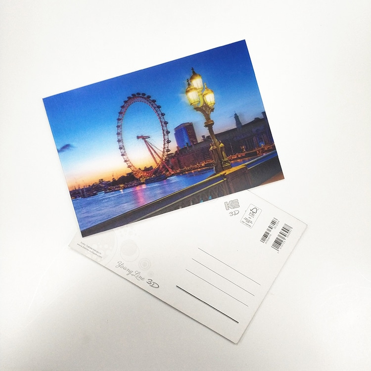 Promotion 3d Souvenirs Lenticular Postcard Printing view 2
