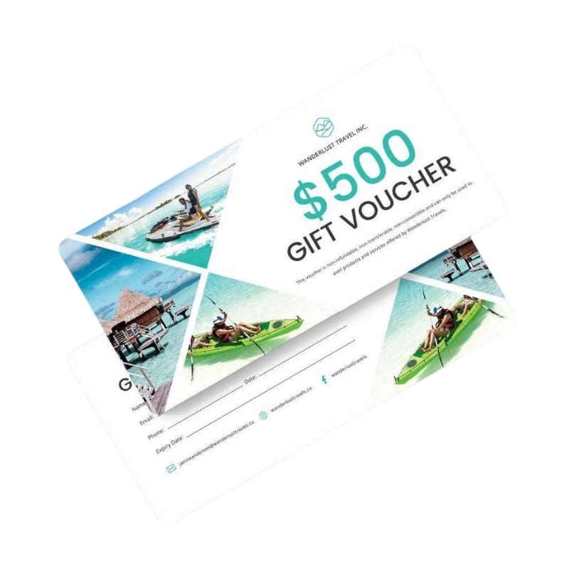 Travel gift voucher view 4