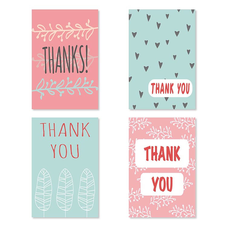 Wedding Anniversary Thank You Card printing view 2
