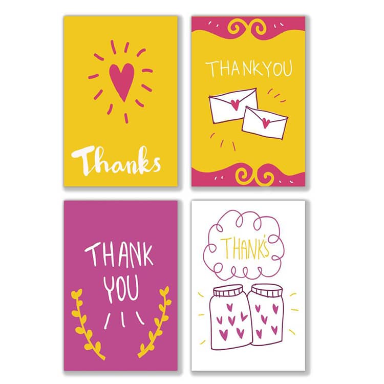 Wedding Anniversary Thank You Card printing view 3