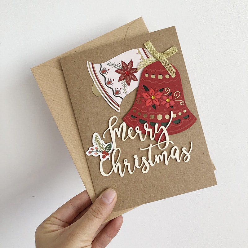 Wholesale 3D Christmas Laser Cut Greeting Card view 2