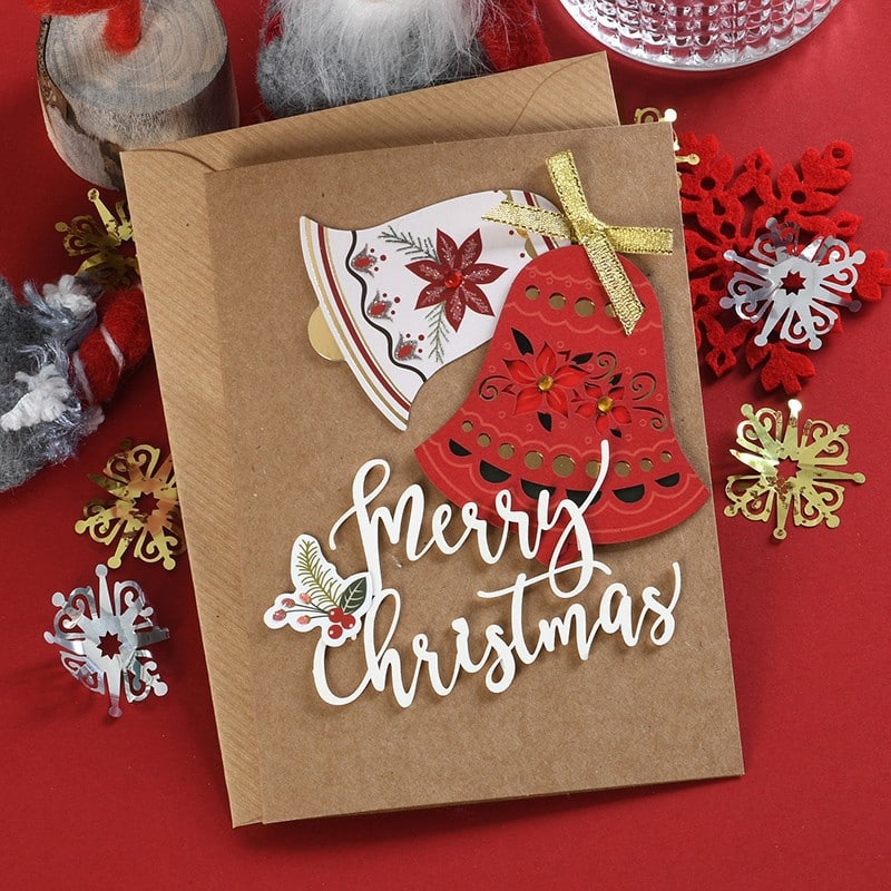 Wholesale 3D Christmas Laser Cut Greeting Card view 3