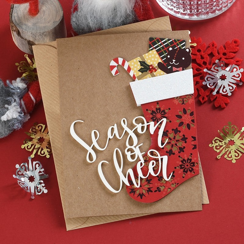 Wholesale 3D Christmas Laser Cut Greeting Card view 4