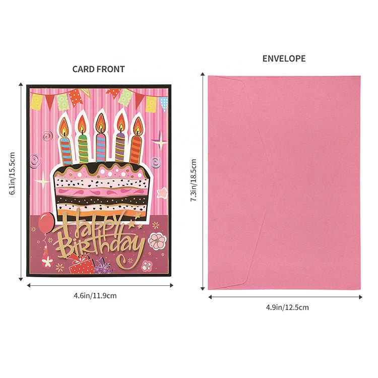 Wholesale Gold Foil 3D Greeting Card view 4
