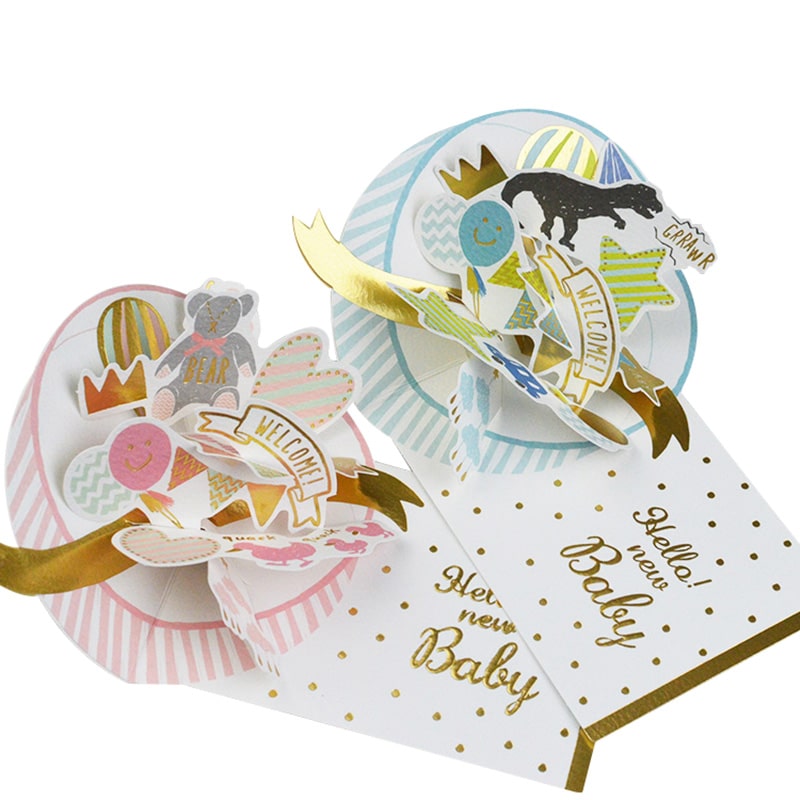 Wholesale Happy Birthday Baby Shower Invitation card — custom card printing