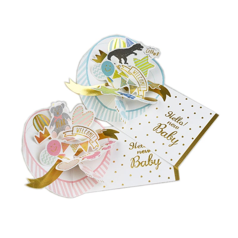 Wholesale Happy Birthday Baby Shower Invitation card view 2