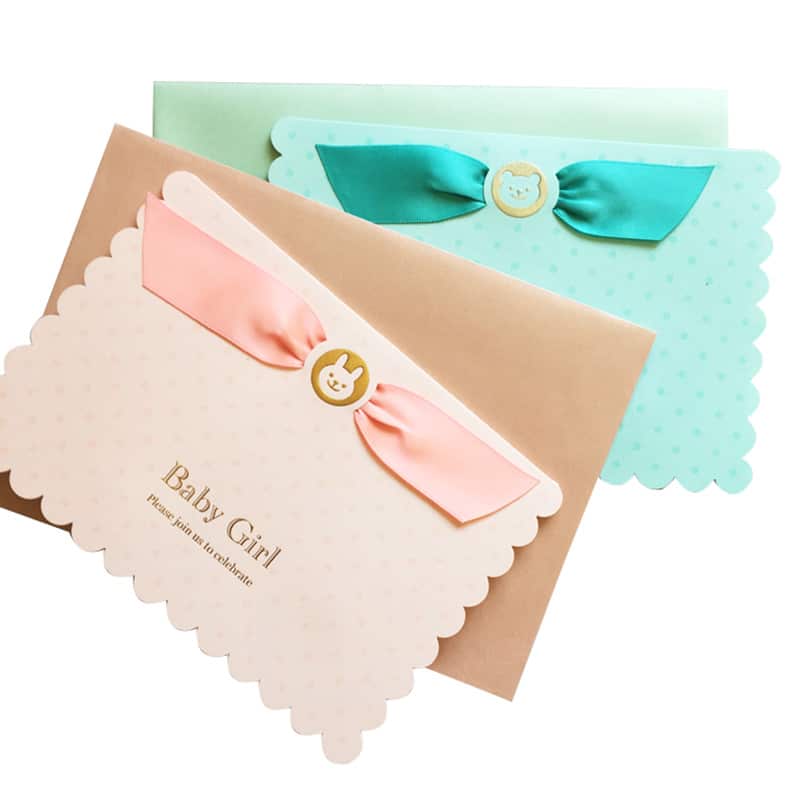 Wholesale Happy Birthday Baby Shower Invitation card view 4
