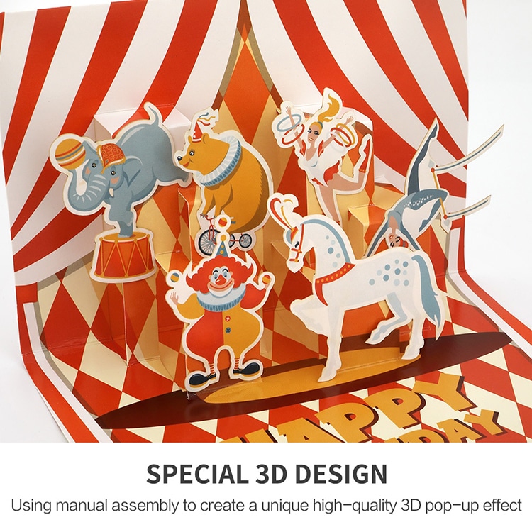 Wholesale Paper 3D Pop-up Greeting Card view 4
