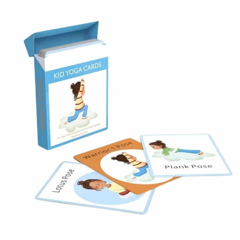 Wholesale printing of yoga pose cards for children — custom card printing