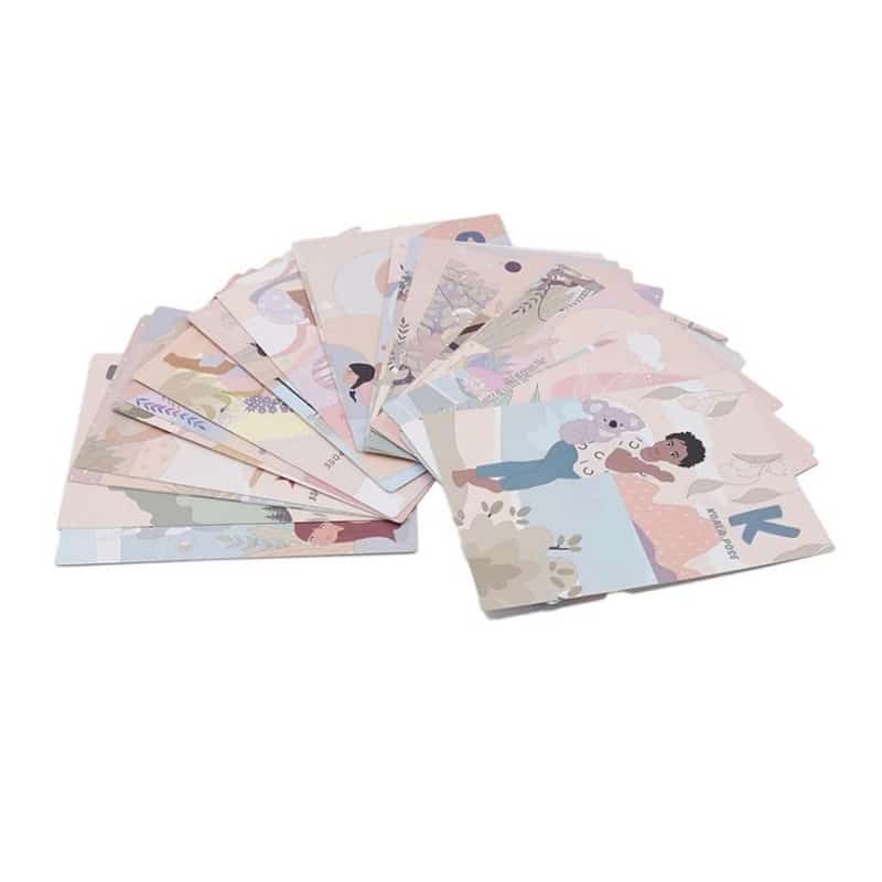 Yoga pose learning card custom printed view 2