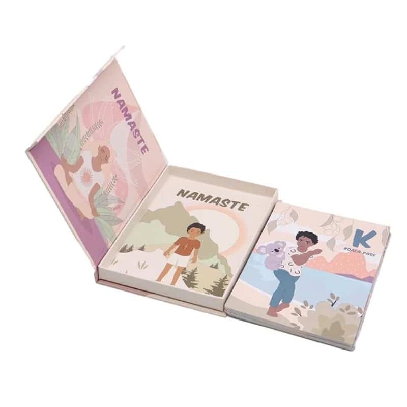 Yoga pose learning card custom printed view 4