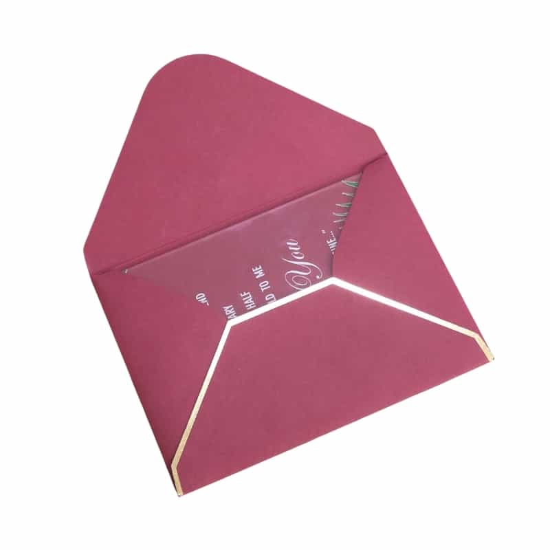 acrylic wedding invitations — custom card printing
