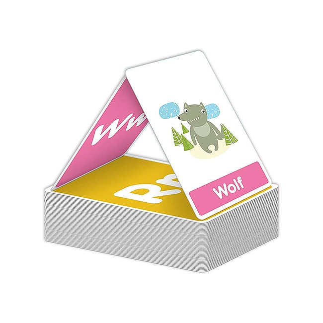 baby animal talking learning cards printing — custom card printing