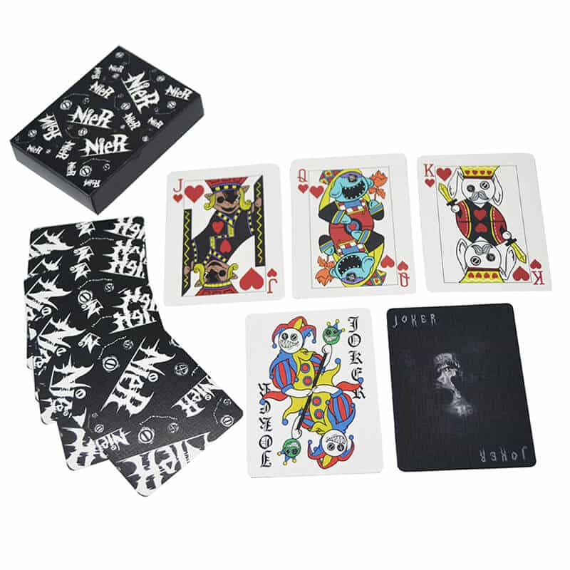 black core poker playing card — custom card printing