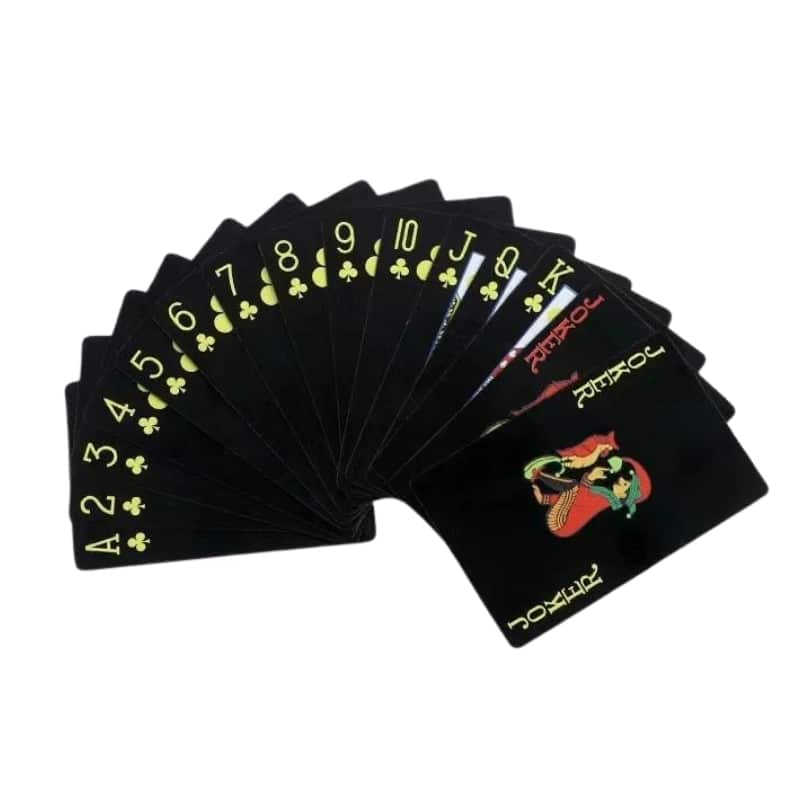 black playing cards view 4