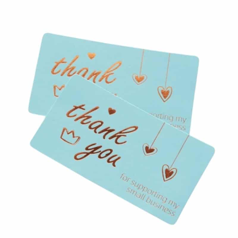black thank you cards view 2