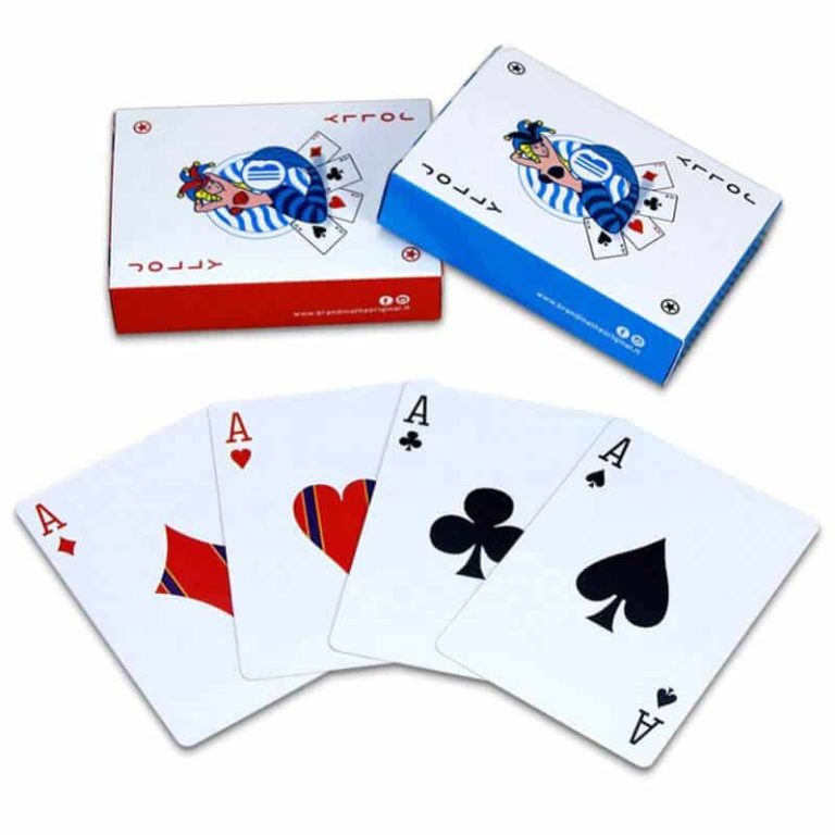 blue core paper poker — custom card printing