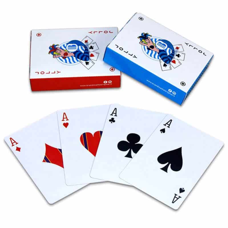 blue core paper poker — custom card printing