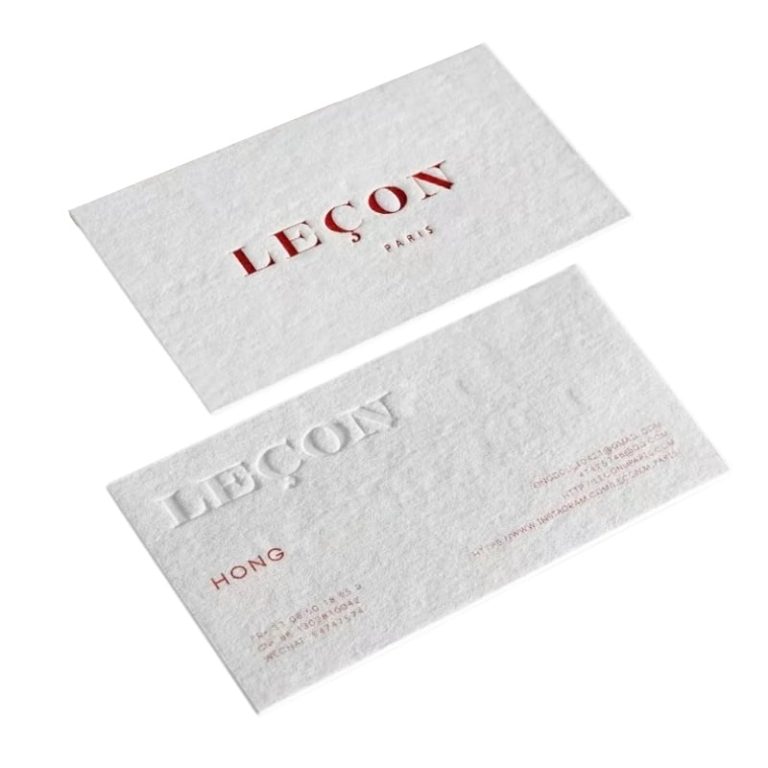 cotton business cards — custom card printing