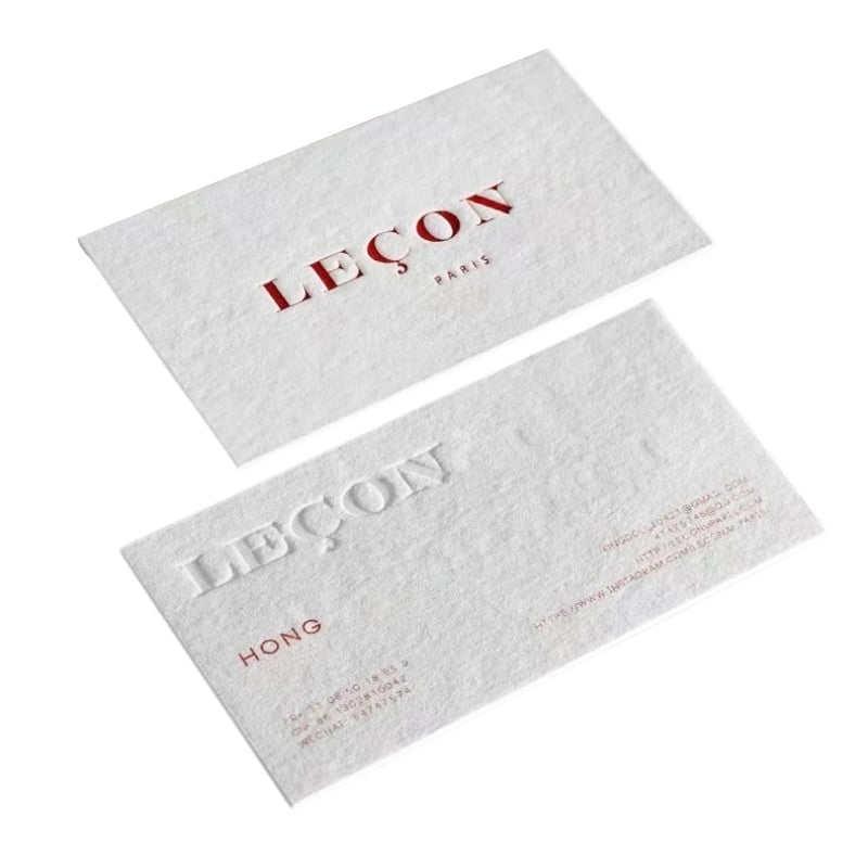 cotton business cards — custom card printing