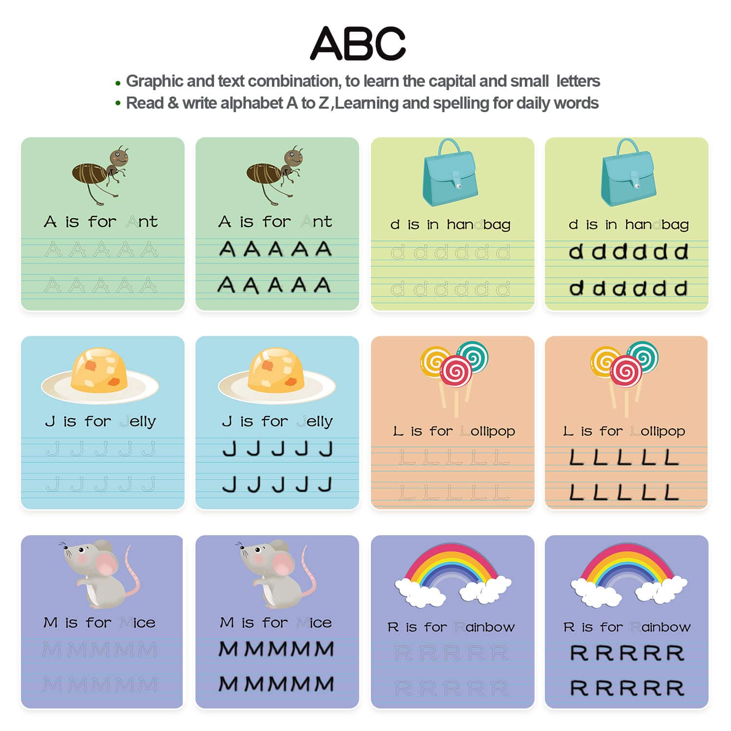 custom ABC Learning Game card view 2