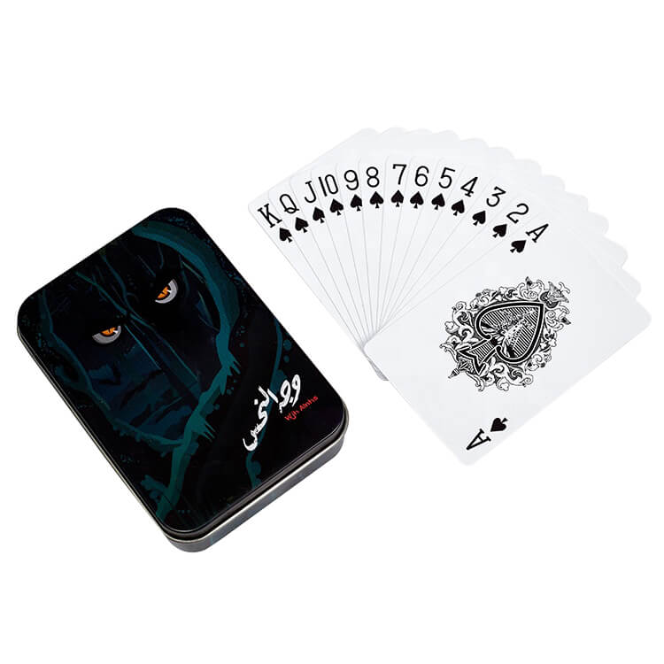 custom Advertising playing card with Metal Box — custom card printing
