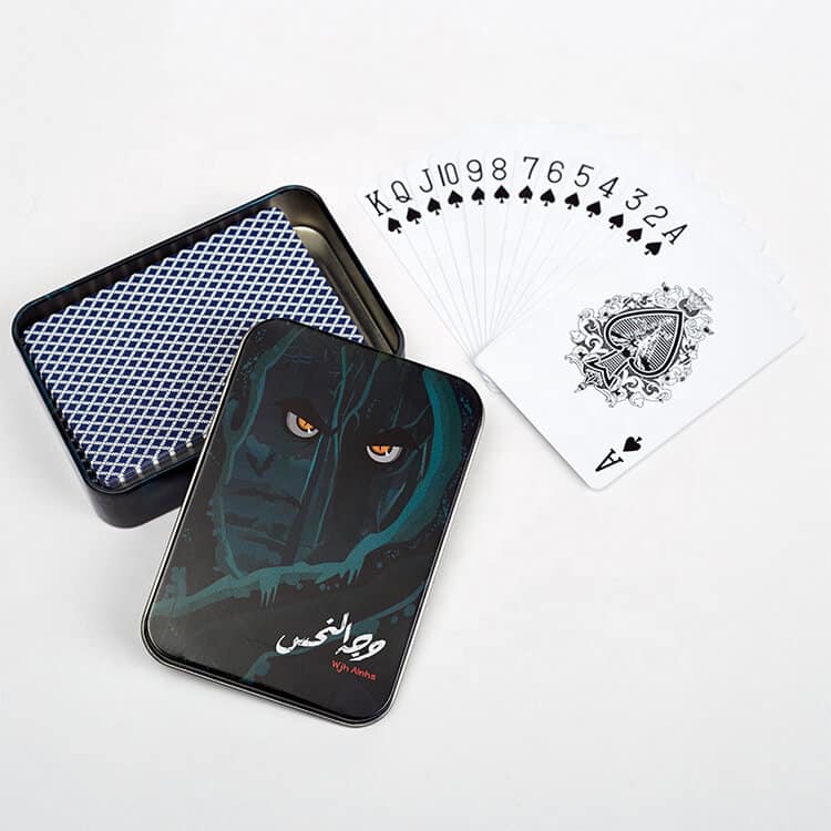 custom Advertising playing card with Metal Box view 3