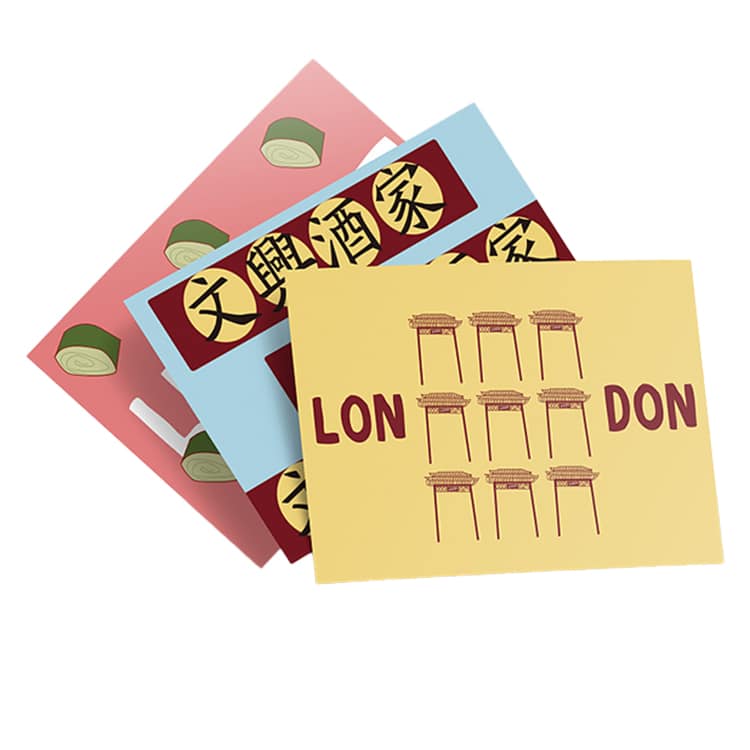 custom Deluxe Postcard thank you card — custom card printing