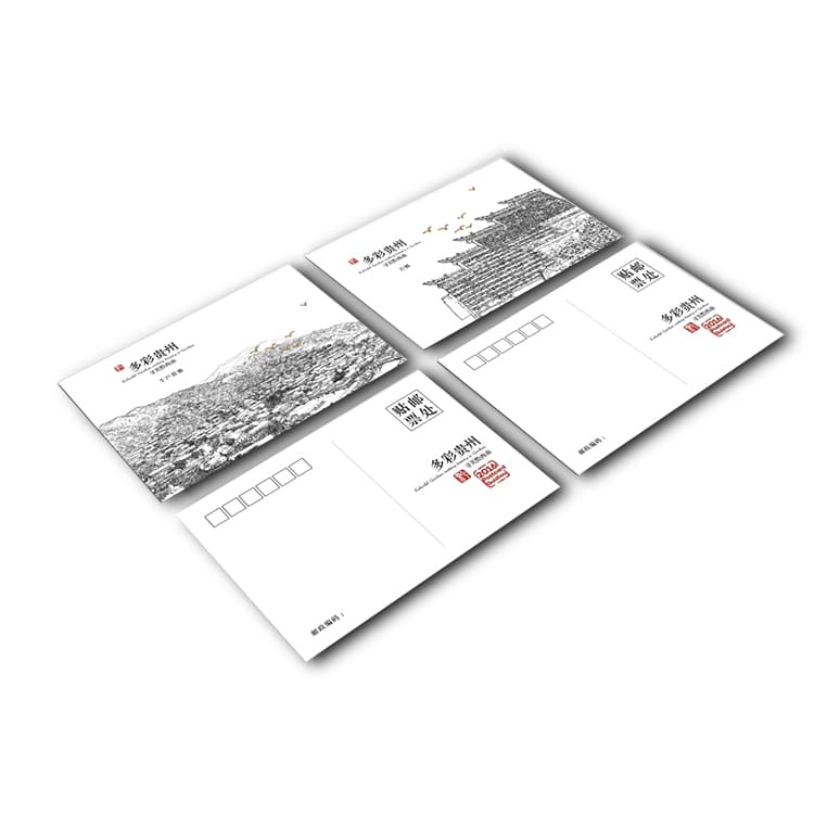 custom Deluxe Postcard thank you card view 3