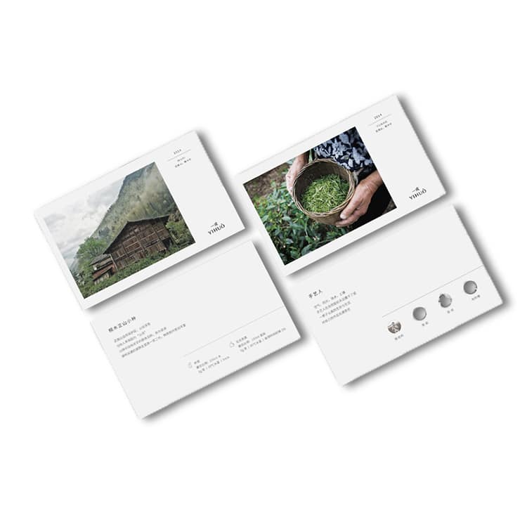 custom Deluxe Postcard thank you card view 4