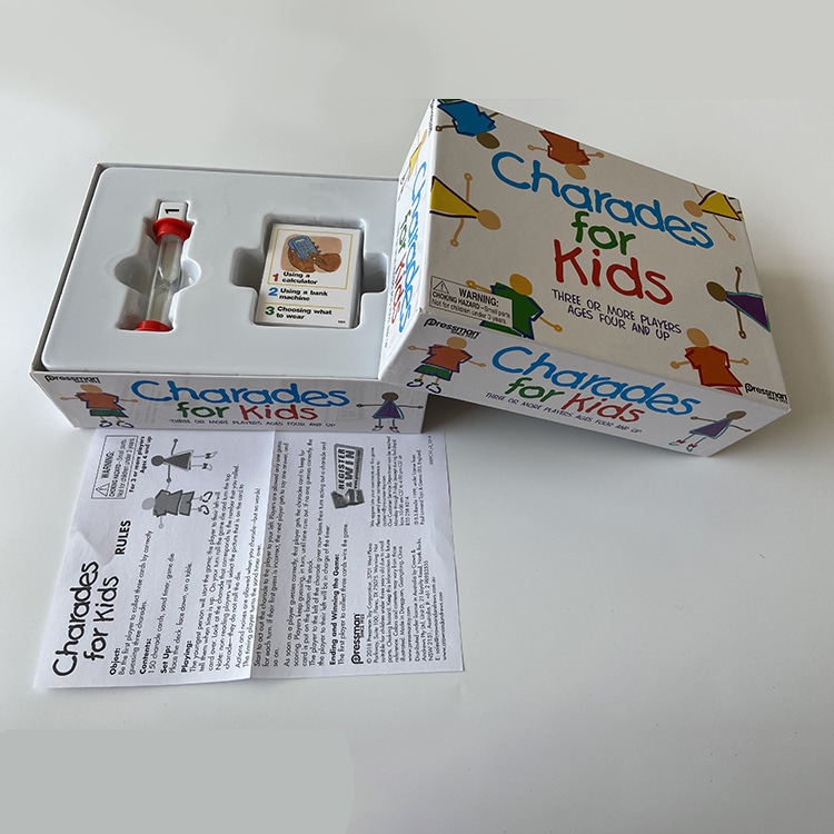 custom Kids charades game cards view 3