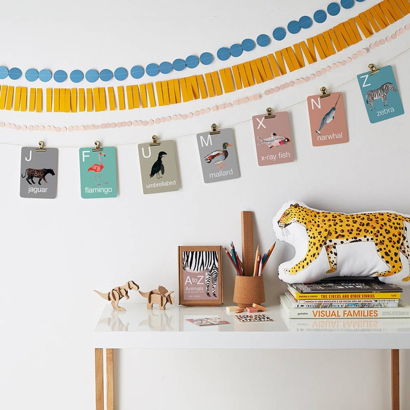 custom animal alphabet learning cards view 3