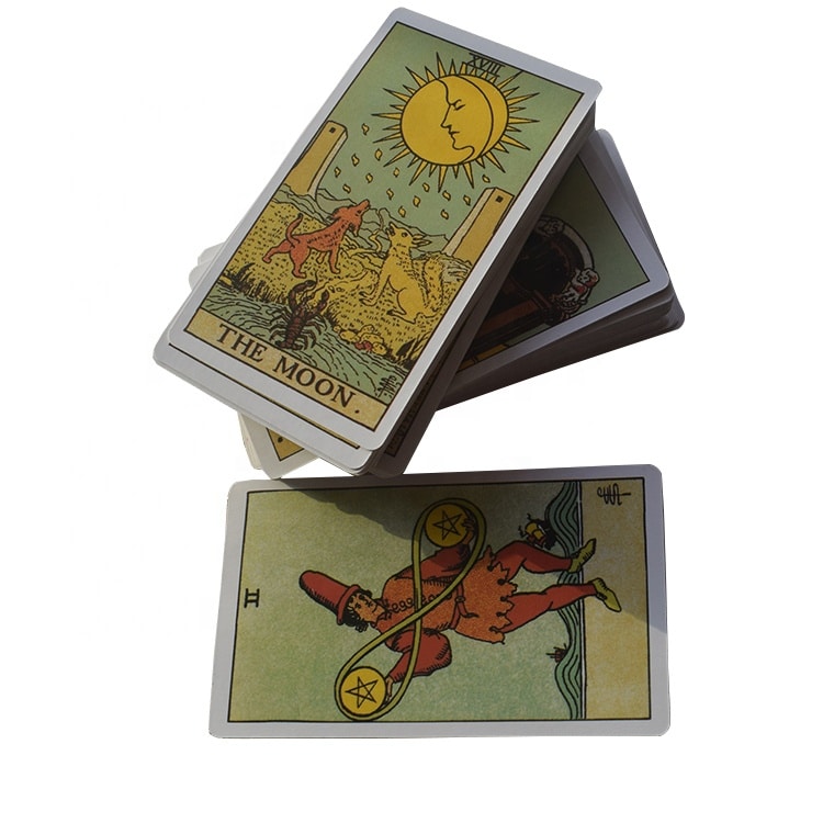custom gold edge tarot game cards view 4