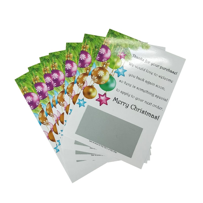 custom lottery tickets scratch off game card — custom card printing