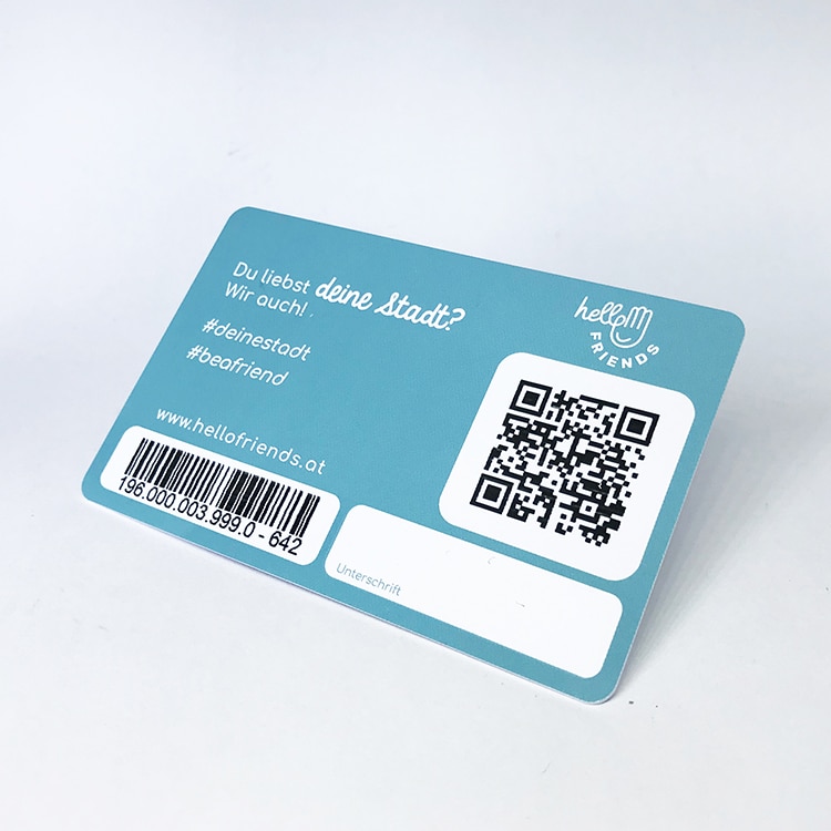custom loyalty gift card with QR code view 2