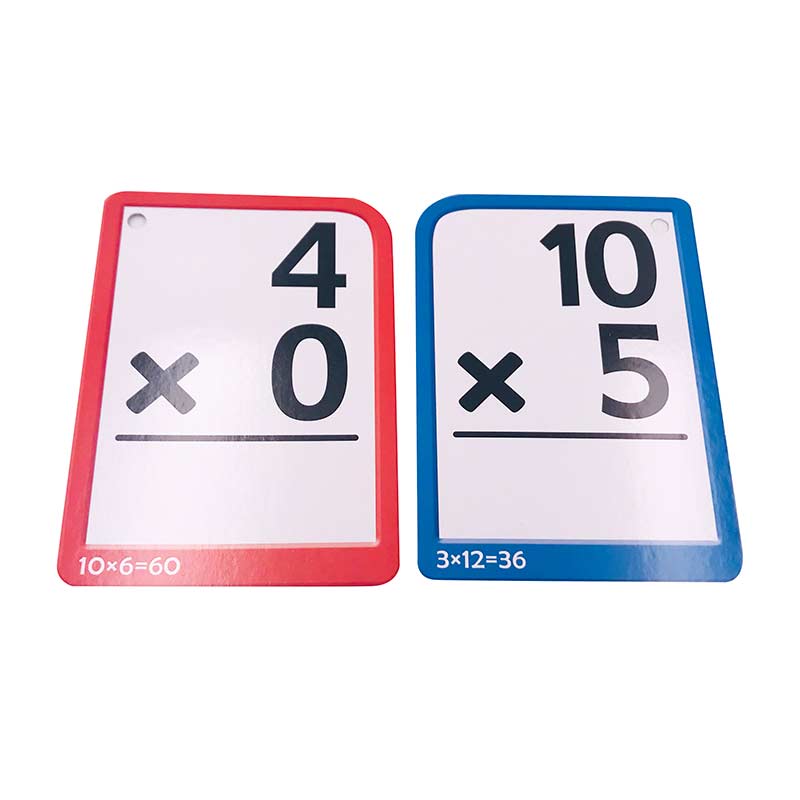 custom multiplication math study cards view 2