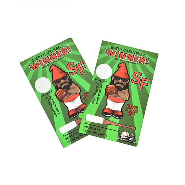 custom offset printing scratch off card view 2