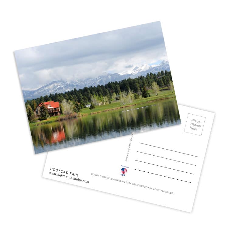 custom paper printing landscape postcard view 4