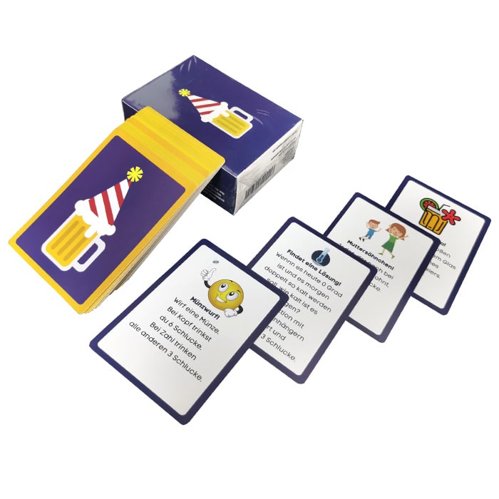 custom party drinking game cards — custom card printing