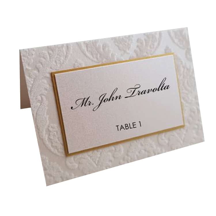 custom printed wedding table name cards — custom card printing