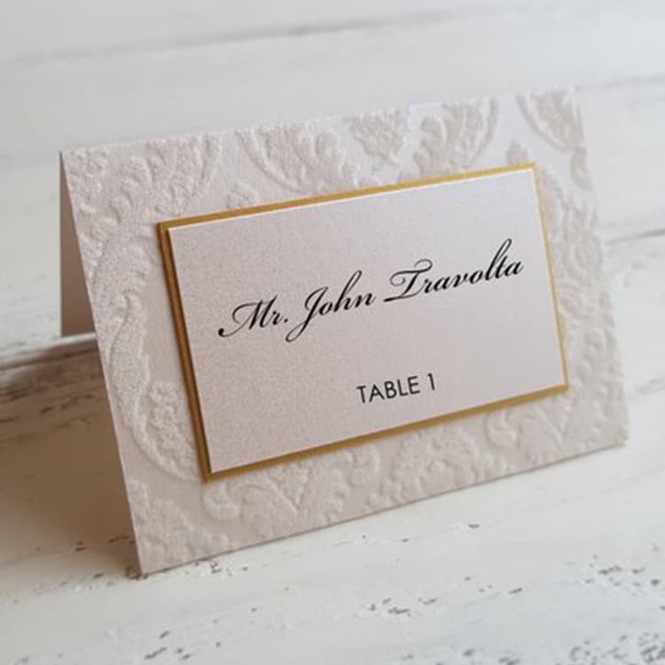 custom printed wedding table name cards view 2
